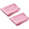 alkamto 2 federe per cuscino per cervicale, 40 x 25 x 10 cm, in cotone, lavabile, traspirante, ergonomiche, morbide, federe (rosa)
