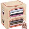 YEXEXINM Confezione da 2 borse portaoggetti in cashmere da 24 l con sfera di cedro naturale, borsa in cotone traspirante e lavabile, custodia protettiva in cashmere, per maglioni di lana e cashmere, per