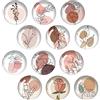 Diyxisk Confezione da 12 Magneti, Magneti per Frigoriferi Artistici, Motivi Floreali, Simpatici Magneti Adesivi Cabochon in Vetro Decorativo, per Lavagna Magnetica, Frigorifero, Ufficio, Regalo per Bambini