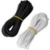 DAVIDJAMESCLARKE 2 fili elastici in nylon, 2,5 mm x 10 m, per maschere, cappelli da festa, fai da te, creazione di gioielli, corde per biancheria, campeggio, rimorchi, lacci
