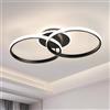 ALLOMN Plafoniera LED, 36W Lampada da Soffitto LED con 3 Temperature di Colore | Lampada da Soffitto Dimmerabile a 3 Anelli con Funzione di Memoria per Camera da Letto Soggiorno Corridoio Cucina Ufficio