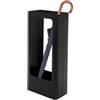 Duoruameng - Portaombrelli rettangolare, moderno portaombrelli, organizzazione per ombrelli e bastoni da passeggio, 24 x 14 x 52 cm, Nero