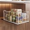 Vivikivi Cassetto estraibile per armadietto, senza fori, bianco | Cassetti estraibili per armadi da cucina, cassetti scorrevoli per cucina, 21,5 cm di larghezza x 35 cm di profondità x 16 cm