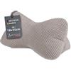 Bestlivings Osso di lettura - Osso cervicale 18 x 35 cm, morbido cuscino da lettura Öko-Tex, forma ergonomica per supporto cervicale o lombare, cuscino per tablet da viaggio, tortora