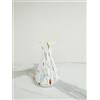 MurArt Vaso in Vetro di Murano Alto 13cm Bianco Collezione Begonia in Vetro Soffiato a Mano in Lavorazione Artigianale