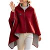 Lbaote Poncho Riscaldante Elettrico Pile Morbido, Poncho Riscaldante USB Portatile | Poncho Riscaldante Da Indossare, Poncho Riscaldato USB Con Zip - 3 Livelli Di Calore, Coperta Indossabile Per Donna