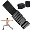 Relaxdays set di pesi caviglie e polsi, 2 polsini, 2 kg, silicone, nero | rosa, yoga, pilates