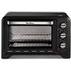 Moulinex Ox4448 Optimo Forno Elettrico Ventilato 19 Litri, Potenza 1380 W, Max 240°C, Forno per Pizza, Carne, Pesce, Dolci, Fornetto Elettrico con 6 Modalità di Cottura, Timer, 2 Accessori, Nero