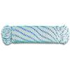 Chapuis DR9 Corda intrecciata in polipropilene - 680 kg - Diametro 8 mm - Lunghezza 7,5 m - Bianco/blu