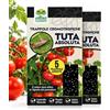 Albagarden - Trappola Cromotropica Nera Per Tuta Absoluta (Tignola del Pomodoro) - Adesiva su Entrambi i Lati - Trappole Adesive Pronte all'Uso con Filo Incluso X 10 Pz