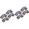 YARNOW 8pezzi Miniature Resin Bridge Figurines di Decorazione Giardino Stile Classico per Paesaggi e Scene Modelli di Ponte Adorabili e Dettagliati