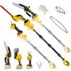ConBlom Motosega telescopica a batteria, tagliasiepi e cesoie da potatura, set combinato compatibile con Dewalt 20 V, set di attrezzi da potatura estensibile per tagliare rami e alberi (senza batteria)