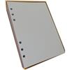 tipome Ricarica ricambio per agenda 100 fogli bianchi (200 facciate) carta spessa 120gsm con 6 fori per organizer formato A5 con 6 anelli 14,5 x 20,5 cm.