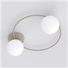Lampada da soffitto in acciaio SOPRA 2 da interno 2xE14