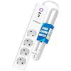 SURIGHT Ciabatta intelligente Matter, 220 V - 16 A - 3500 W - 4 prese AC - Interruttore singolo - Hub integrato - Richiede sistemi iOS e Android