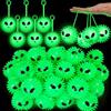 Sotiff 30 pz 60 pz Light-Up Stress Balls, Alien | Gomma morbida, design alieno luminoso, giocattoli sensoriali, bomboniere e riempitivi per sacchetti regalo