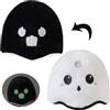 Zkaoai Peluche Fantasma, 10 cm Reversibile Peluche di Halloween Kuscheltier Gespenster, Adorabile Bambola Espressiva Doppia Faccia Giocattolo di Fantasma come Decorazione per Festa di Halloween