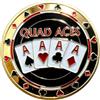 Rabihike Poker Guard Pesi per Poker Poker Card Protector Poker Chips Moneta con custodia in plastica, edizione Las Vegas, 4,1 cm, metallo dorato