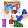 SylFloe Babbo Natale Spara Bolle, Macchina Per Bolle Elettrica Con Musica E LED | Macchina Per Bolle Natalizia Buffa E Divertente, Crea Allegria, Per Interni Ed Esterni, Regalo Sorpresa Di Natale