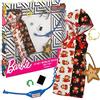 Barbie GJG47 Storytelling Fashion Pack of Doll Clothes Inspired by Super Mario: vestito con stampa Super Mario con 6 accessori