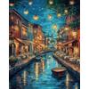 MBYAUYN Puzzle da 1000 pezzi, paesaggio per adulti, Venezia di notte, 70 x 50 cm | Classico gioco educativo puzzle, gioco di abilità impossibile per tutta la famiglia, gioco di posa colorato