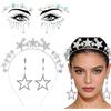 YAYNO Principessa Corona Gioiello Costumi Corona Principessa Bambina Nuovi Accessori carnevale bambino Set Cerchietto Stella Donne Fascia per Capelli Costume da principessa Carnevale Festa