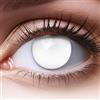 Meralens Lenti a Contatto Colorate Blind White bianco - Heroes Of Cosplay - ideali per Manga Anime Sharingan Halloween - Lenti giornaliere - 1 Coppia senza correzione
