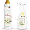 Generico WEXOR Kit Zagara 1500 ml - Elisir Pavimenti 750ml + DeoBooster 750ml | Zagara, Fior di Loto e Accordo Mediterraneo, Detergente igienizzante, cattura polvere e profumazione a lunga durata