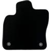 CarpetsGiant Tappetino Auto Guidatore per Volkswagen Tiguan Allspace (dal 2017) - 1 Pezzo su Misura, Solo Lato Guida, Velluto Nero, Clip Rotonde, Antiscivolo - CarpetsGiant
