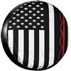 NLWQEKV Copriruota di scorta con bandiera USA vintage da pesca, protezione per ruote, impermeabile, antipolvere, universale, per camper, SUV, camion, roulotte, 17 pollici