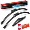 Frankberg 3x Spazzole Tergicristallo 475mm/500mm/250mm,Ant./Post. | Compatibile con M.i.n.i Countryman R60; incluso indicatore di usura und panno per la pulizia