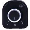 Pexorin Interruttore specchietto laterale, per VW, per Jetta, per Golf 5 | 6 tuareg, for , per Caddy, per Passat B6 per CC 5ND 959 565B 5ND959565B