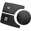 Generico Rifiniture interne per auto 3 Pezzi/set Console Multimediale Manopola Interruttore Pulsante Copertura Adesivo Per Mercedes Per Benz Classe AB CLA GLA W176 W246 C117 W117 X156 Auto Interni(B Black)