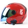 JianJud Caschi Jet Per Moto Bluetooth, Caschi Per Moto Con Lenti Anti-Appannamento Ad Alta Definizione, Certificazione DOT / ECE Con Funzione Di Risposta Automatica Per Metà Caschi Per Adulti (F, L)