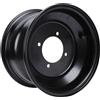 ZDETGU Cerchione Anteriore ATV da 8 Pollici Ruota in Acciaio Ad Alta Resistenza 4 Fori per Go Kart Quad Dirt Bike Buggy Ride On Tosaerba 19x7 8 19x7 00 Rivestimento Nero