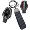 ATFIGII Cover per chiave Custodia Chiave compatibile con Mercedes A B C CL E M S Classe SL SLK GLA GLC GLK W176 W211 W245 W246 MB Guscio per la chiave 2 Tasti B-Nero