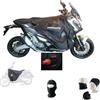 farbrothersonline COPRIGAMBE+ASSICURAZIONE FURTO TERMOSCUD PARANNANZA PARAFREDDO TUCANO URBANO IMPERMEABILE ANTIVENTO ANTISVENTOLIO SPECIFICO R226-X COMPATIBILE CON HONDA VISION ANNO 2022 IN POI