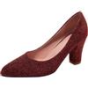 Bviennic Decollete Donna Tacco Largo Alto Numero 33-45 | Slip On Punta Moda Camoscio Glitterato Scarpe