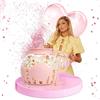 Paris Hilton FACKELMANN Paris Hilton - Macchina per popcorn in vetro borosilicato e plastica, perfetta per popcorn dolci e salati, 165 x 25 x 18 mm, coperchio 2 in 1, lavabile in lavastoviglie