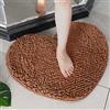 MOTT 50 Tappetino da bagno a forma di cuore, antiscivolo, morbido, assorbente, in ciniglia, per le vacanze, per cani, 70 x 80 cm