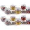 MAURY'S IL NUMERO UNO DEL RISPARMIO Set 6/12 Tazzine da Caffè Terra e Sole - Motivi Assortiti, 90 cc, Ceramica, Ideali per Espresso, Disegno Originale, Artistico, Artigianale, Idea Regalo- 6 x 6,5h cm (12, Motivo Assortito, 6 x 6,5h cm)