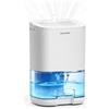 Eamplests Deumidificatore da 1000 ml, deumidificatore elettrico per la casa, piccolo umidificatore elettrico, silenzioso, portatile, luce a 7 colori, spegnimento automatico, con timer, per appartamento, bagno