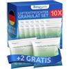 BonAura Deumidificatore confezione di ricarica 12 x 400 g - Set risparmio medio deumidificatore granulato - set da 12 deumidificatori granulati - protezione da muffa e odori