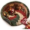 QTERHYD 80cm Tappeto Natalizio 3d,Decorazioni Natalizie，A | Tappeti Natalizi Illusione Ottica Per Soggiorno, Antiscivolo,Lavabile In Lavatrice,Per Soggiorno