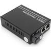 Annadue Convertitore ottico fibra monomodale singola, con connettore RJ45, Tx1310nm Rx1550nm per Ethernet, spina UE 100‑240V