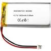 RAEWSTCO 803060 3.7V 1800mAh Batteria agli occhi al litio per massaggiatori e bottiglie d'acqua intelligenti