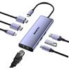 BENFEI Hub USB-C MST 7-in-1, DisplayPort 8K e HDMI 4K a 60 Hz, Gigabit Ethernet, PD da 100 W, 1 Porta USB-C da 5 Gbps e 2 Porte USB-A 3.0 per MacBook, iPad, iMac, iPhone 17/16/15, Galaxy, XPS