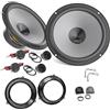 EvoTuning Kit Casse Altoparlanti Anteriori per Fiat Panda 2° Serie 169 dal 2003 al 2011, compatibile con Hertz K 165 2 woofer +2 tweeter con Griglie + 2 Anelli e Cavi Adattatori