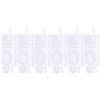 KIMISS 6pcs Smorzatore di Inchiostro, L1800 DTF Sostituzione 'Inchiostro per XP600 Printerwhite 1390 Stampanti e Accessori Solvente a Getto d'Inchiostro PP Rettangolare (WHITE)