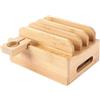 Generic Tavolo di ricarica dispositivi multipli - Stazione di ricarica in legno | comodino organizzatore stazione di ricarica, supporto di ricarica dispositivi multipli orologio cellulare laptop tablet